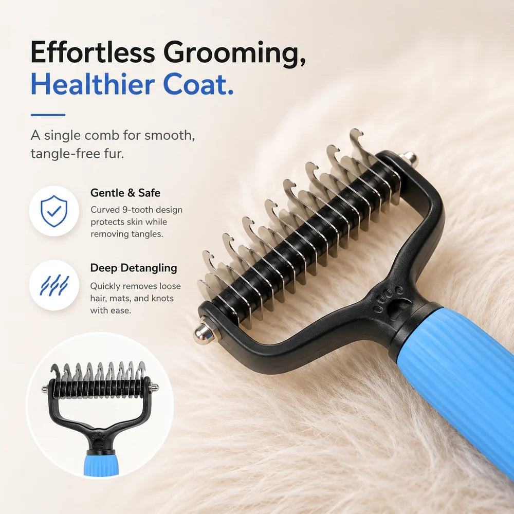 Solven Co™ Self-Cleaning Pet Detangling Comb