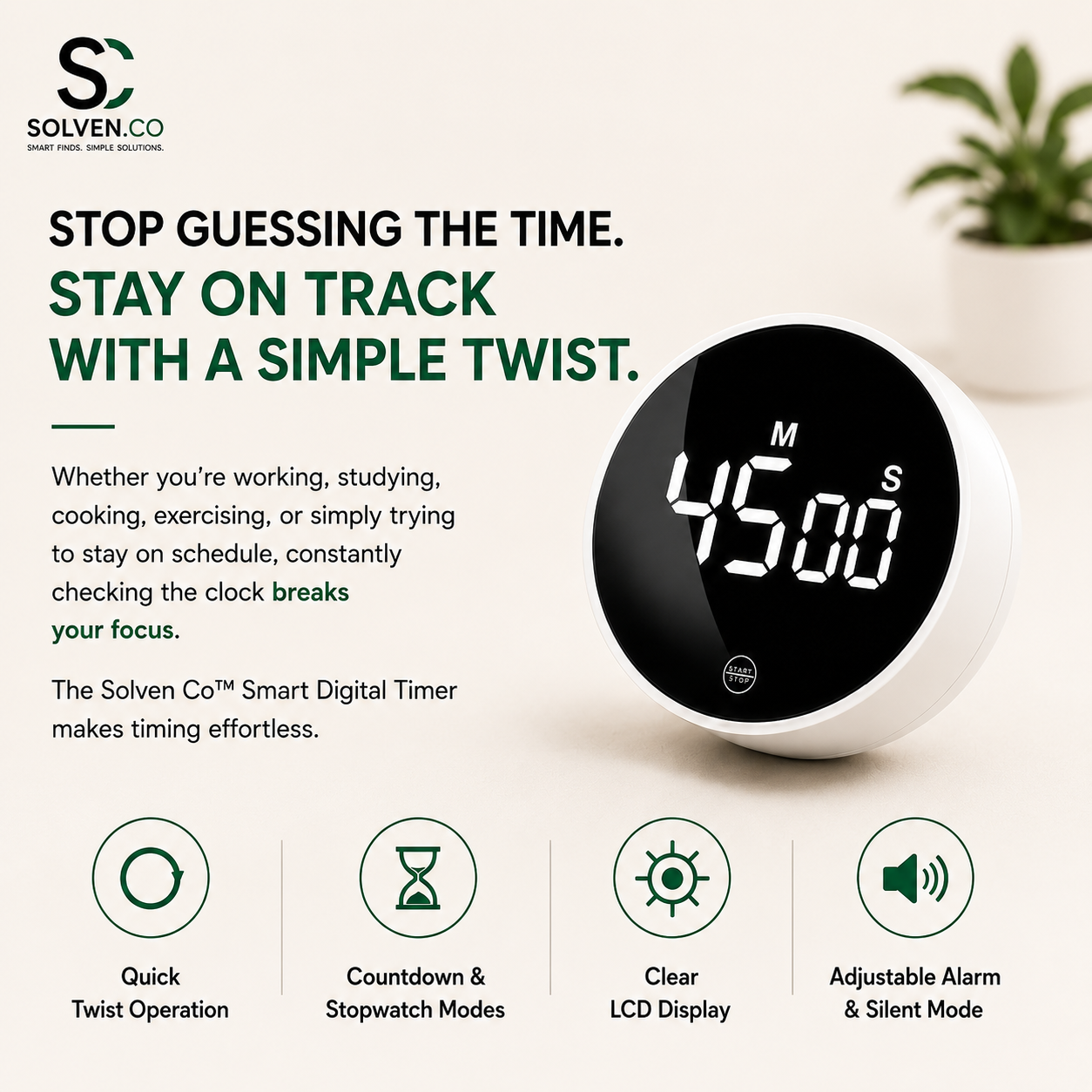 Solven Co™ Smart Digital Timer